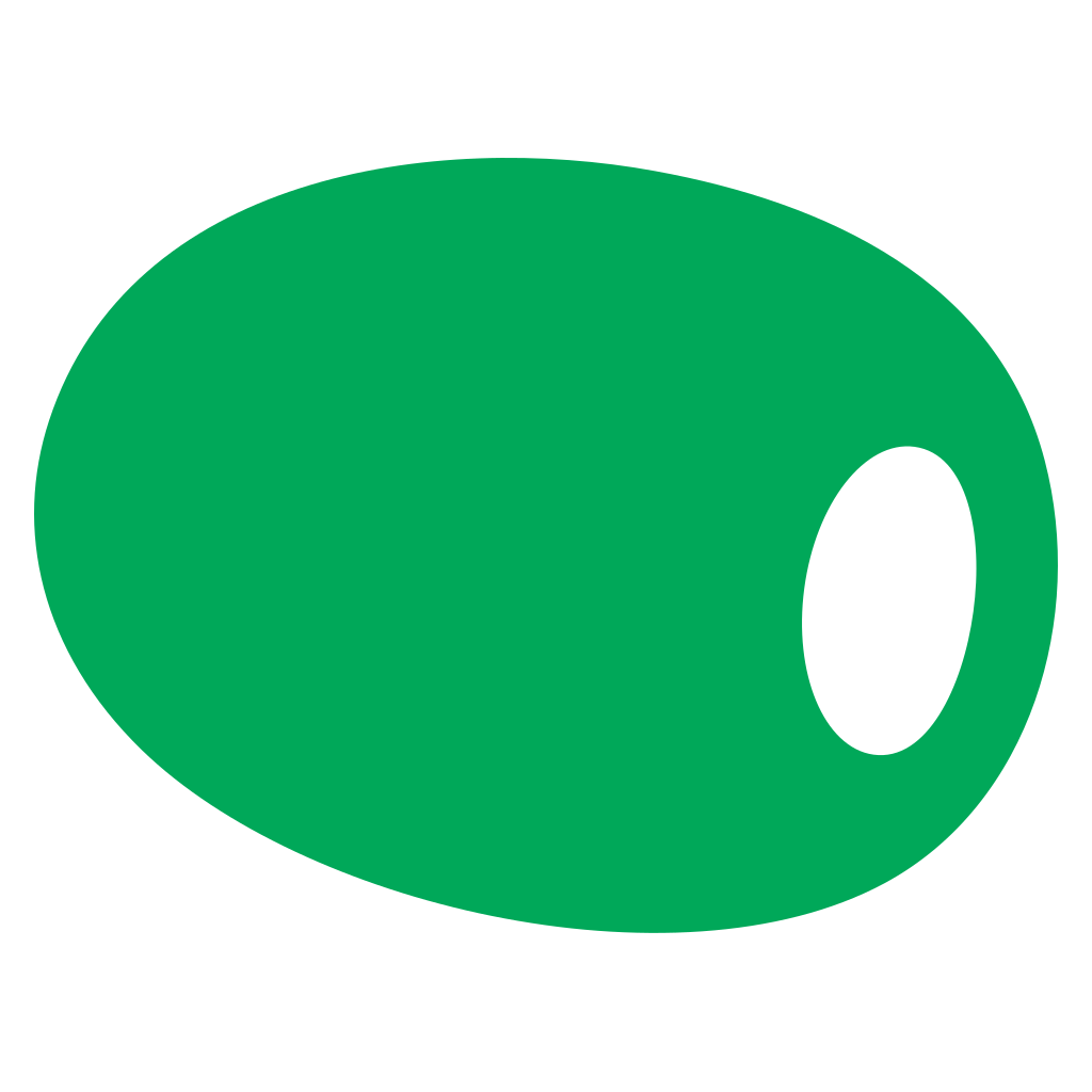 Unique green oval shape for creative cutting machine designs