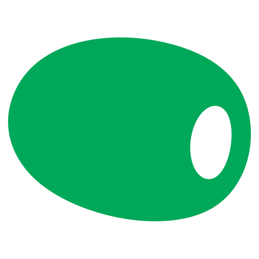 Unique green oval shape for creative cutting machine designs