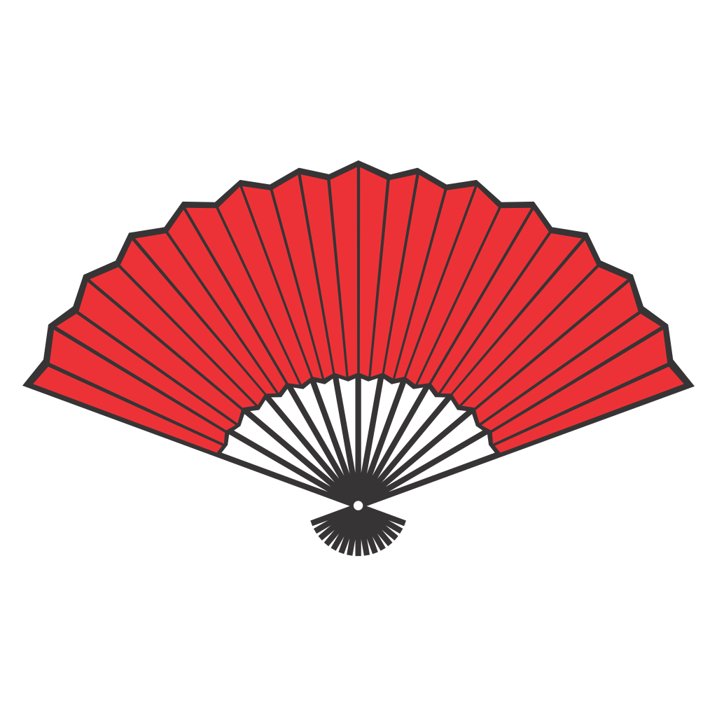 Elegant oriental fan design for creative cutting projects