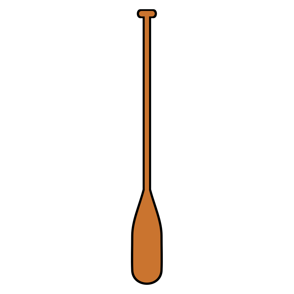 Unique vector svg design of a wooden paddle for crafting