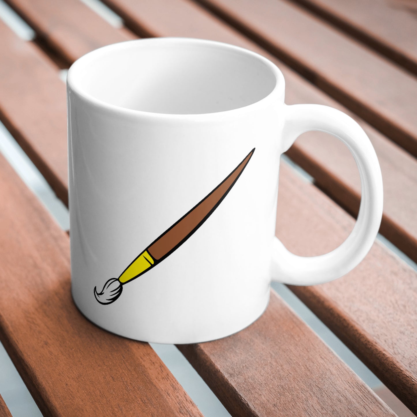Creative vector SVG design of a paint brush for crafting