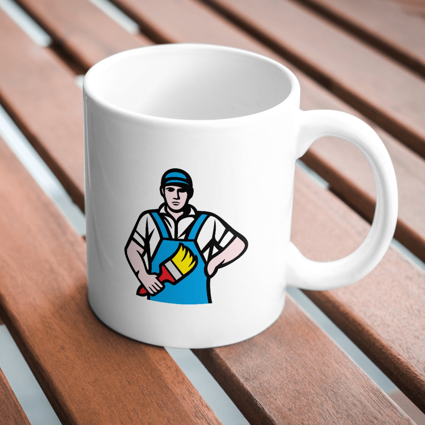 Creative vector design for cutting machines featuring a painter