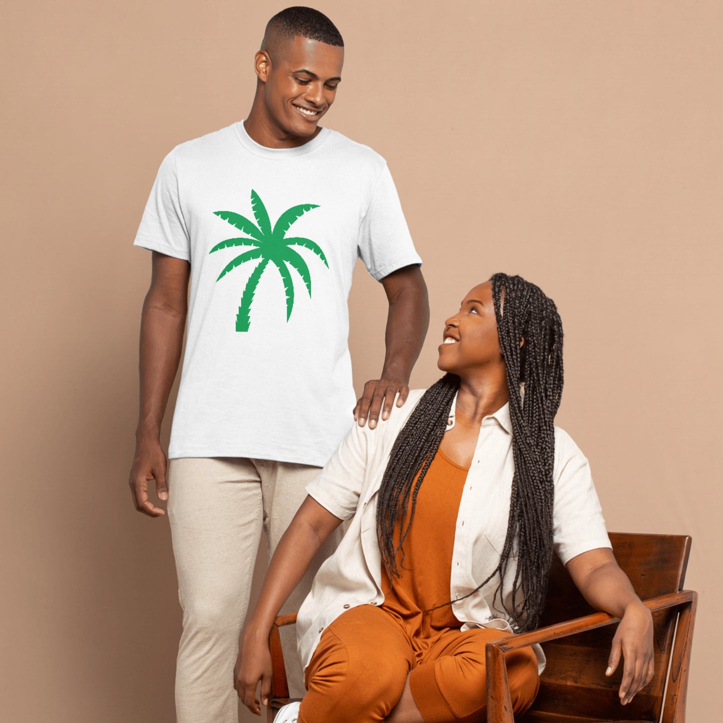 Tropical palm tree silhouette design for versatile crafts