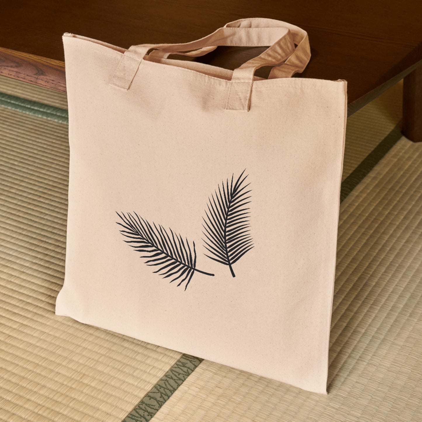Elegant palm leaf vector design for cutting machines
