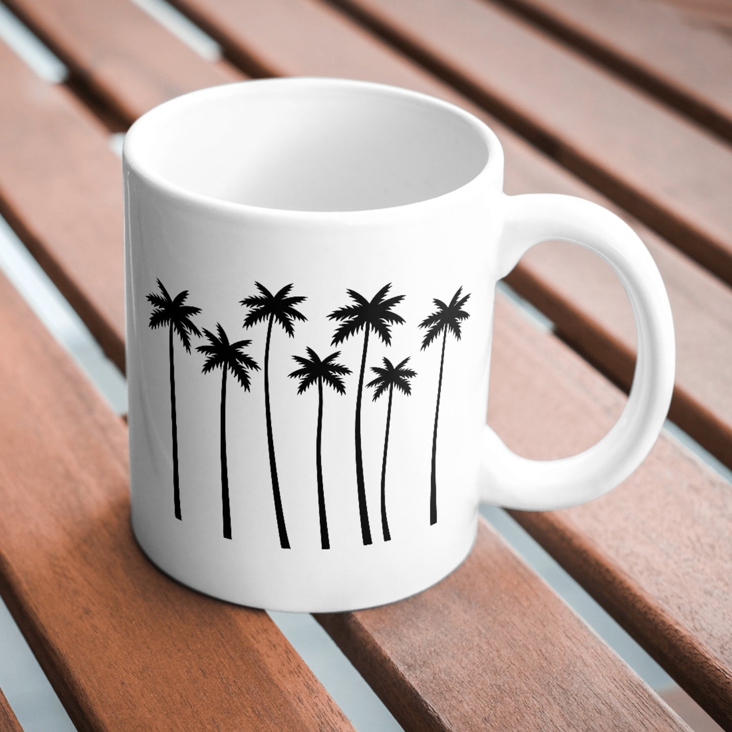 Elegant silhouette of palm trees for creative projects