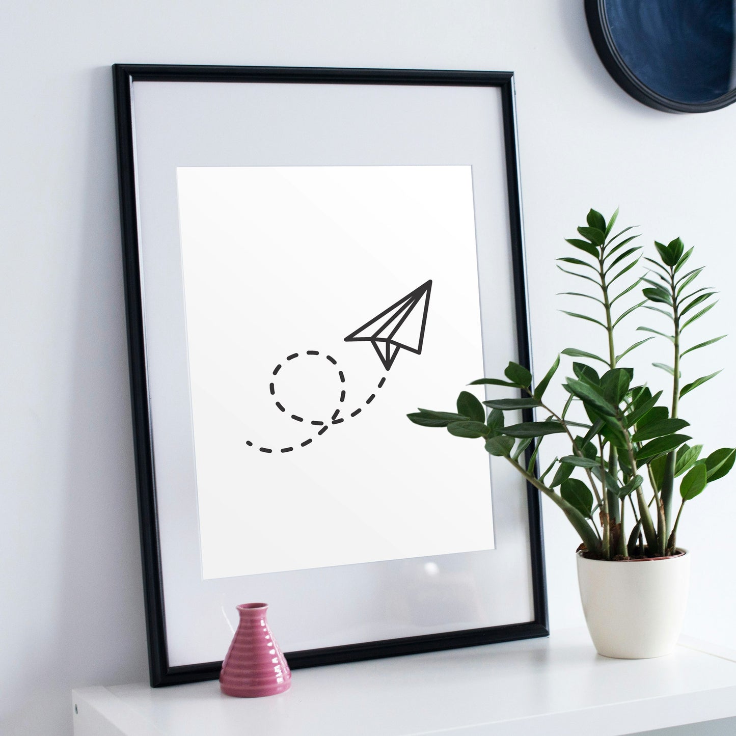 Creative paper airplane with a dynamic flight path