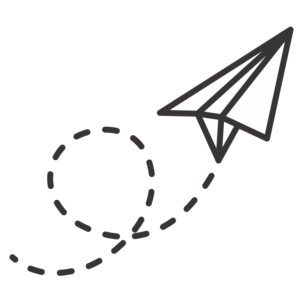 Creative paper airplane with a dynamic flight path