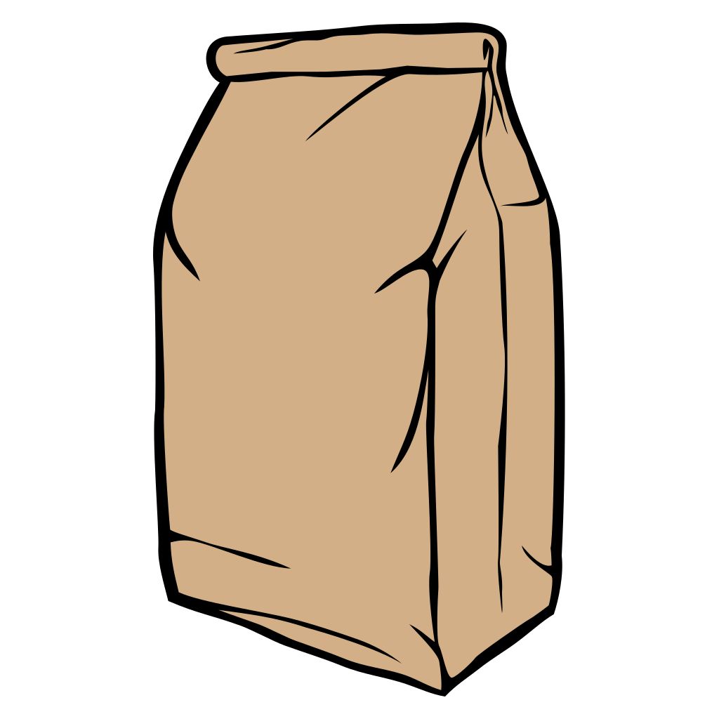 Vector illustration of a paper bag for crafting projects