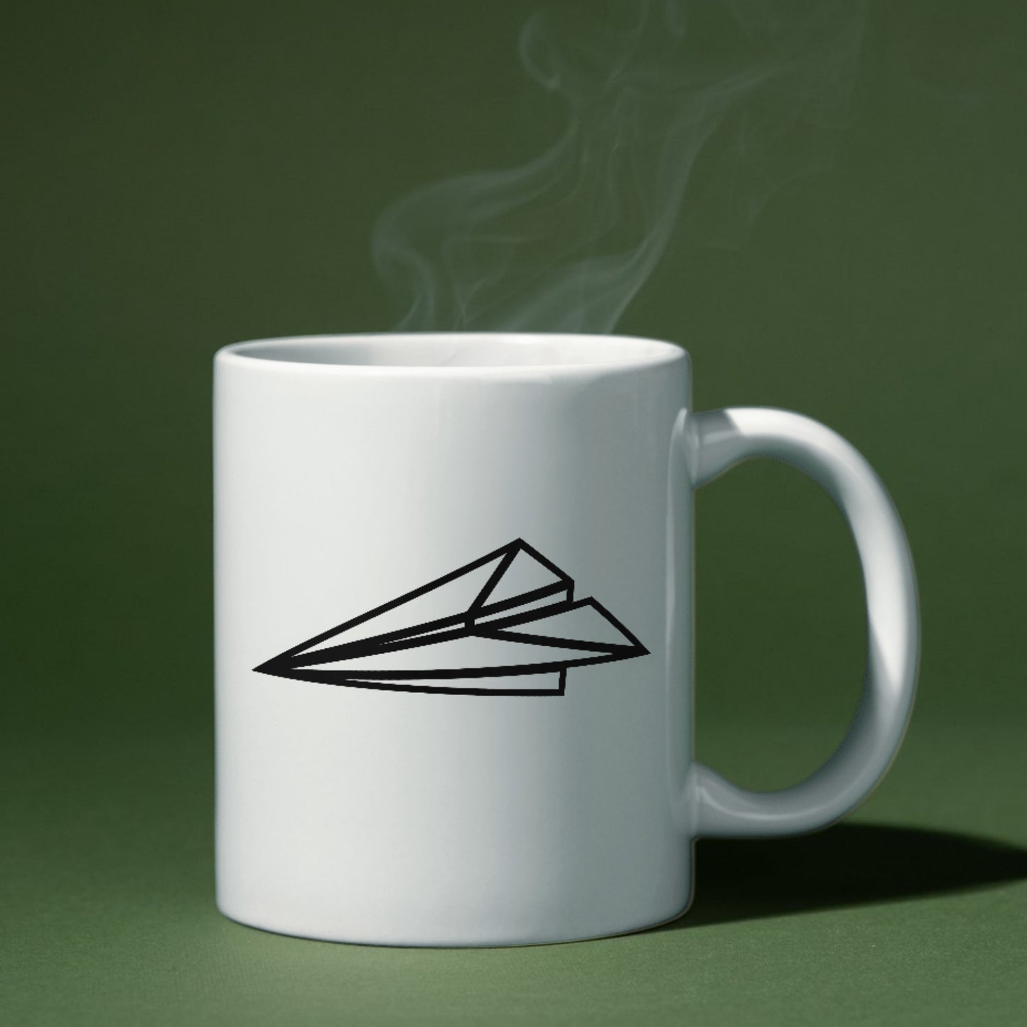 Elegant paper plane vector design suitable for cutting machines
