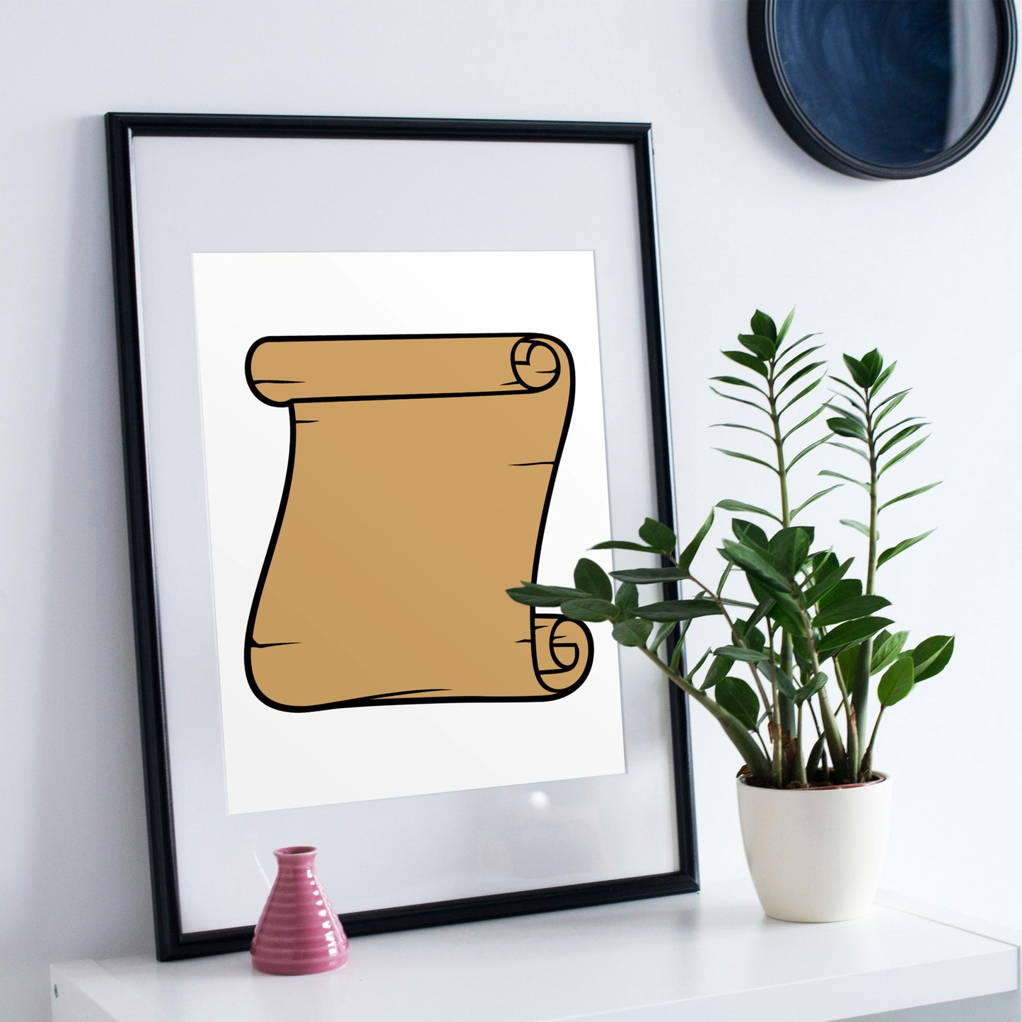 Create art with paper scroll vector svg for cutting