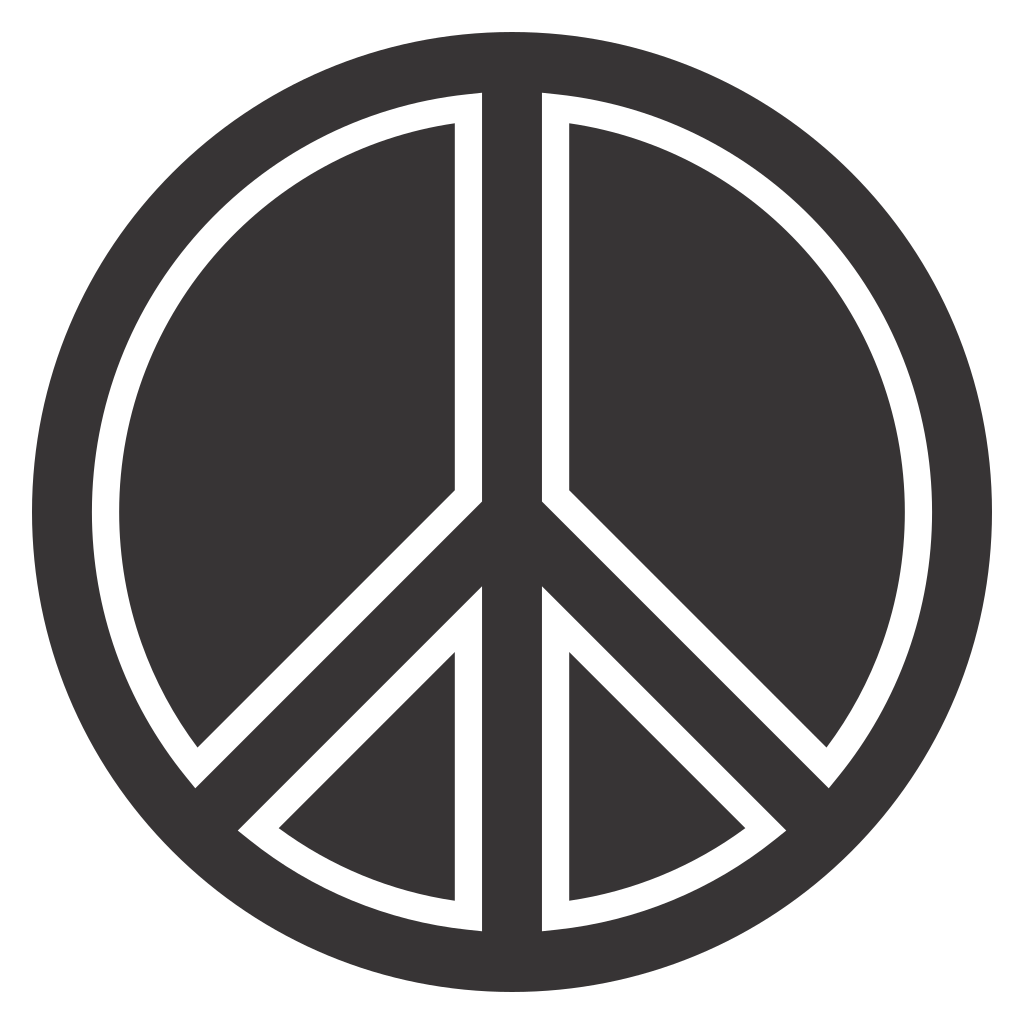 Unique peace symbol design for creative cutting machine projects