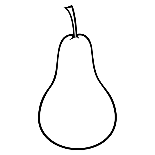 Creative pear vector design for cutting machines