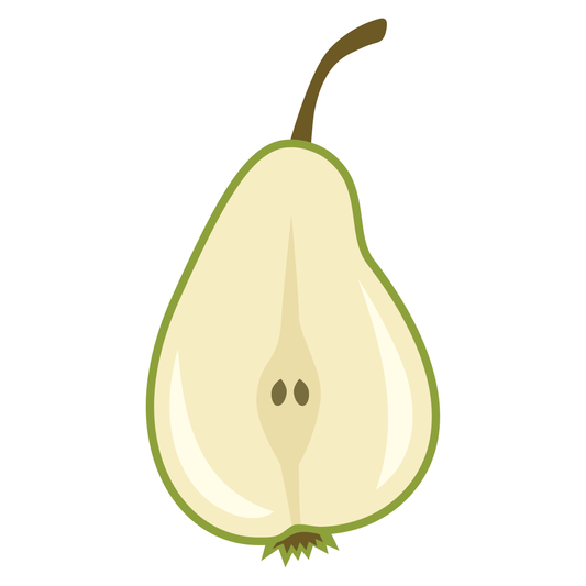 Delightful pear vector design perfect for crafting projects