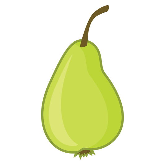 Vector pear design for crafting and cutting machines