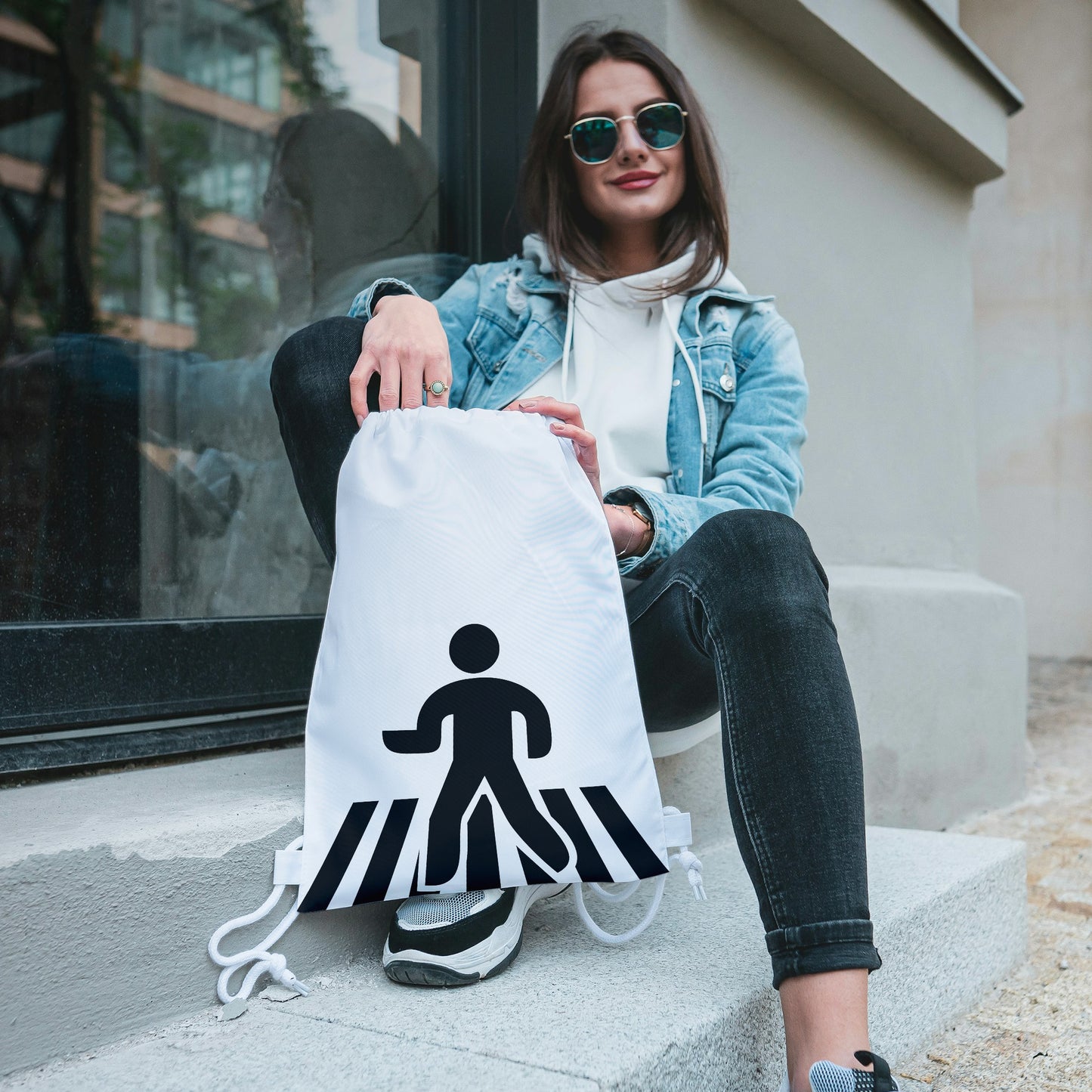 Stylized pedestrian crossing design for creative projects