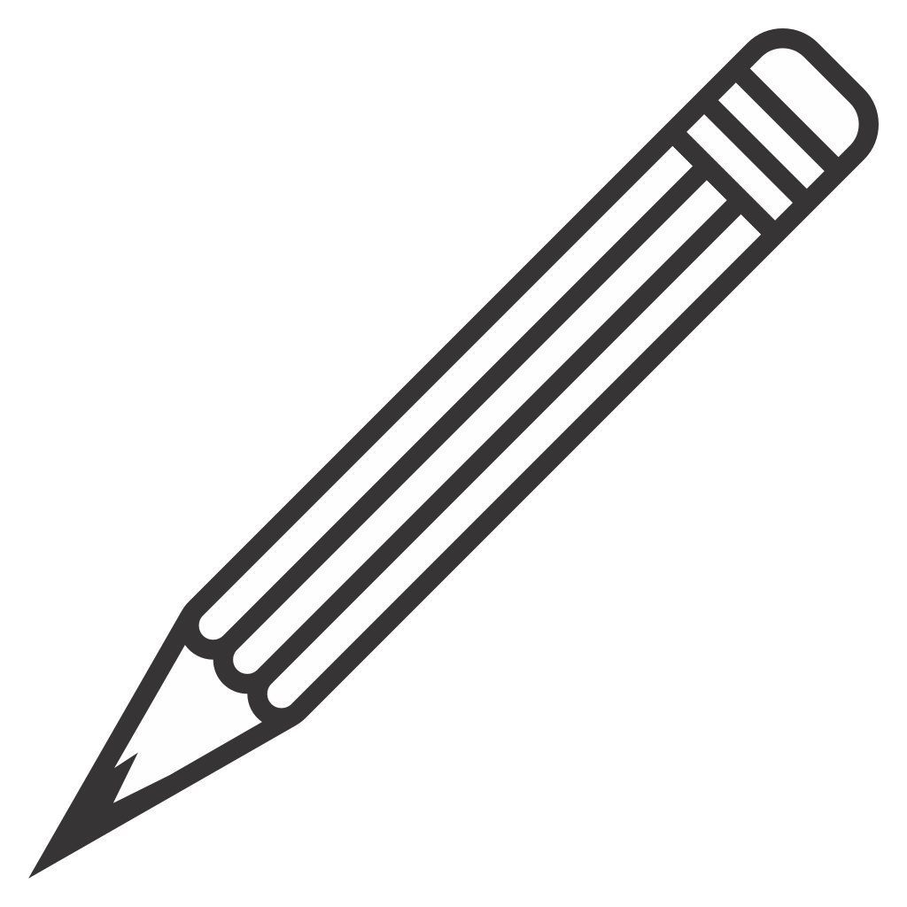 Creative pencil design for cutting machines in black and white