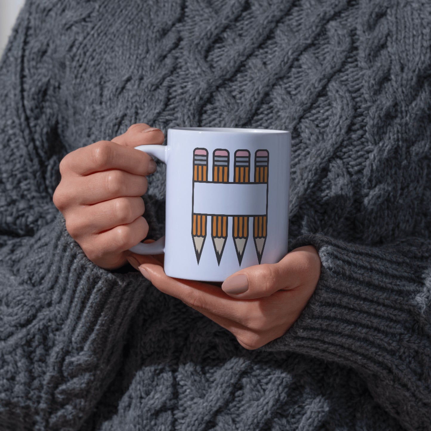Creative pencil monogram design for crafting enthusiasts