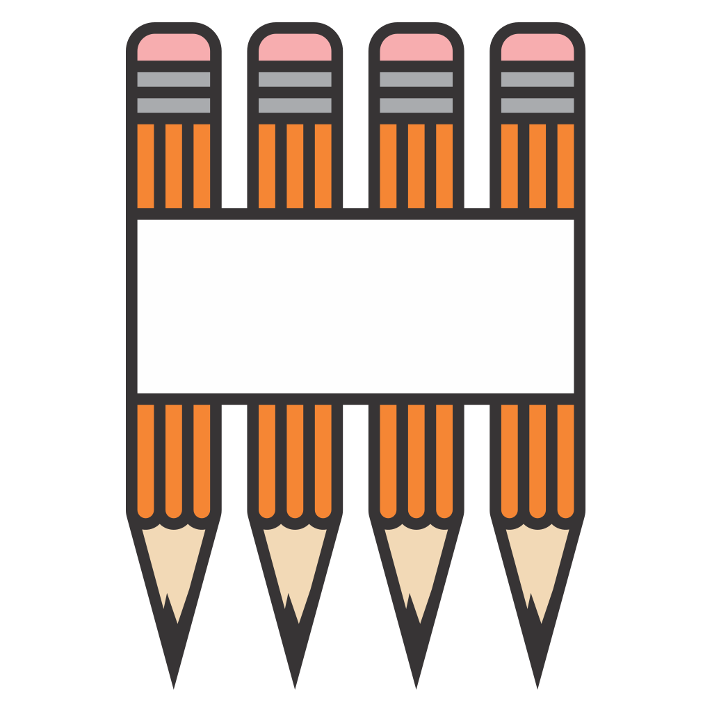 Creative pencil monogram design for crafting enthusiasts