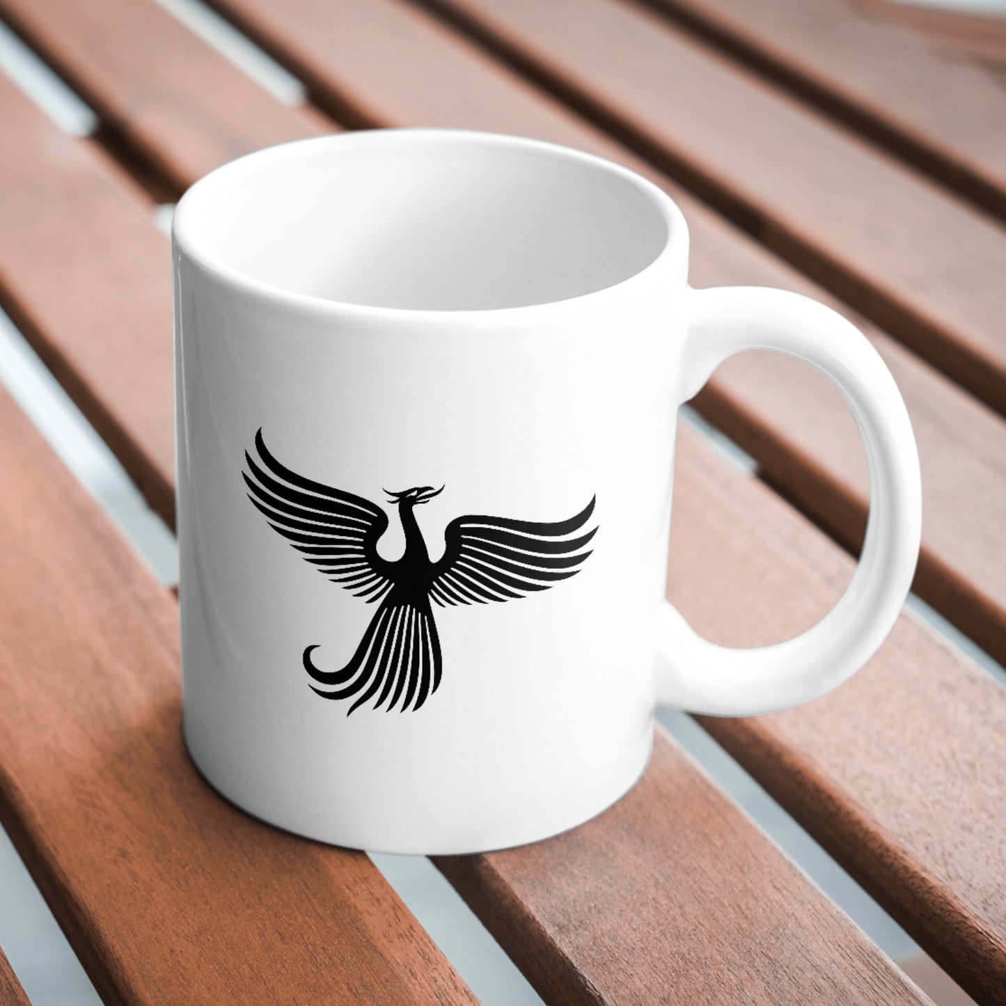 Phoenix bird silhouette design perfect for creative projects