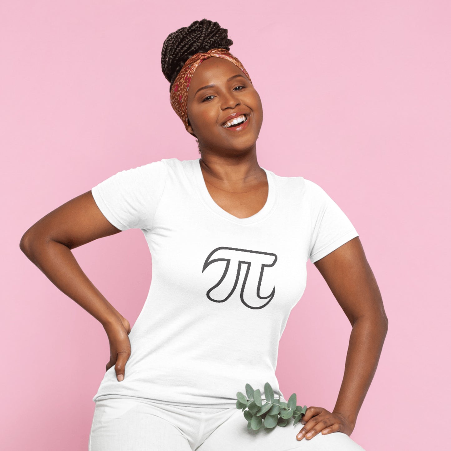 Creative pi symbol design in a bold, modern style for crafts