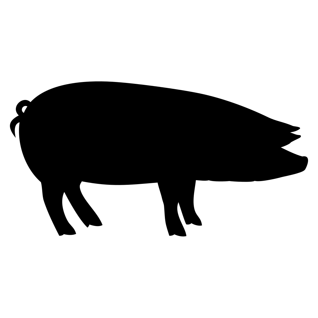 Playful animal silhouette vector for crafting