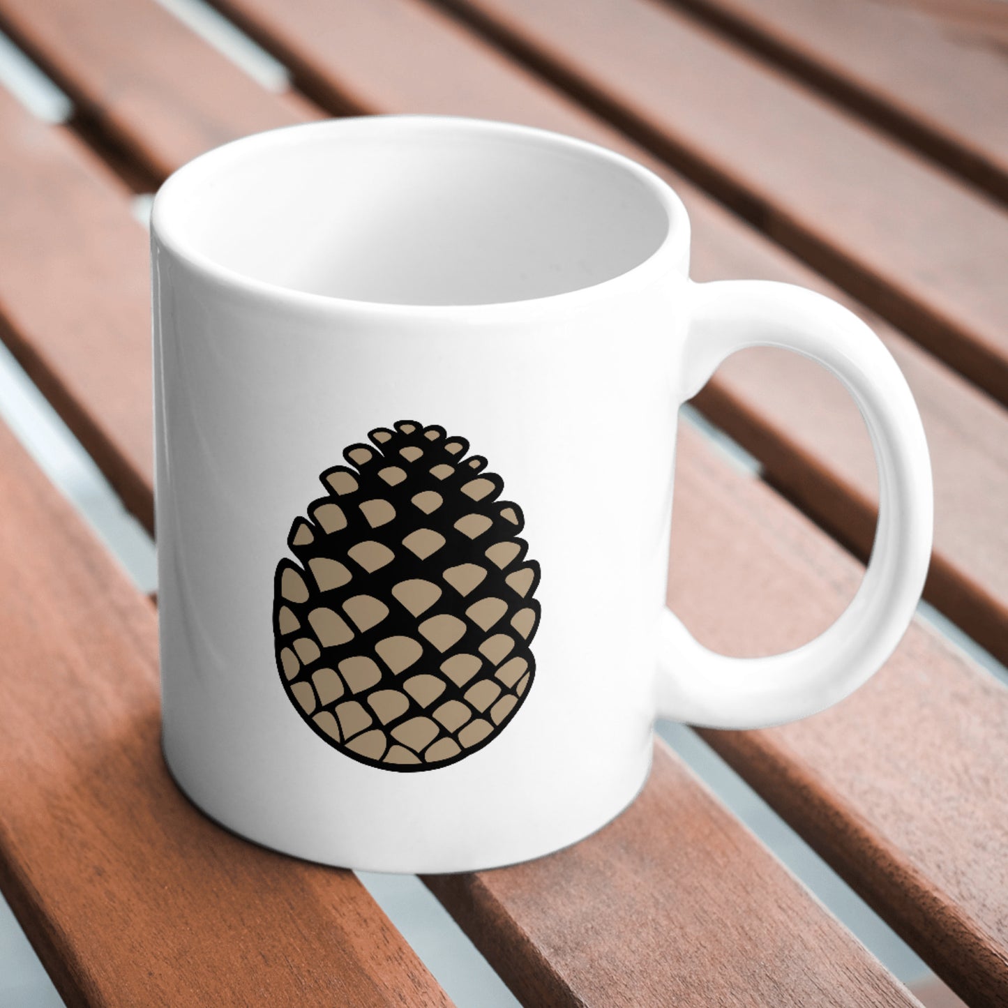 Stylized pine cone vector design for crafting projects