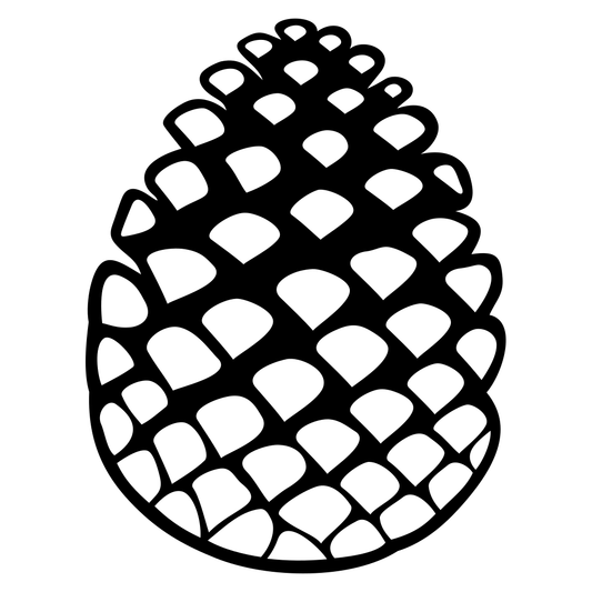 Versatile pine cone vector design for creative projects