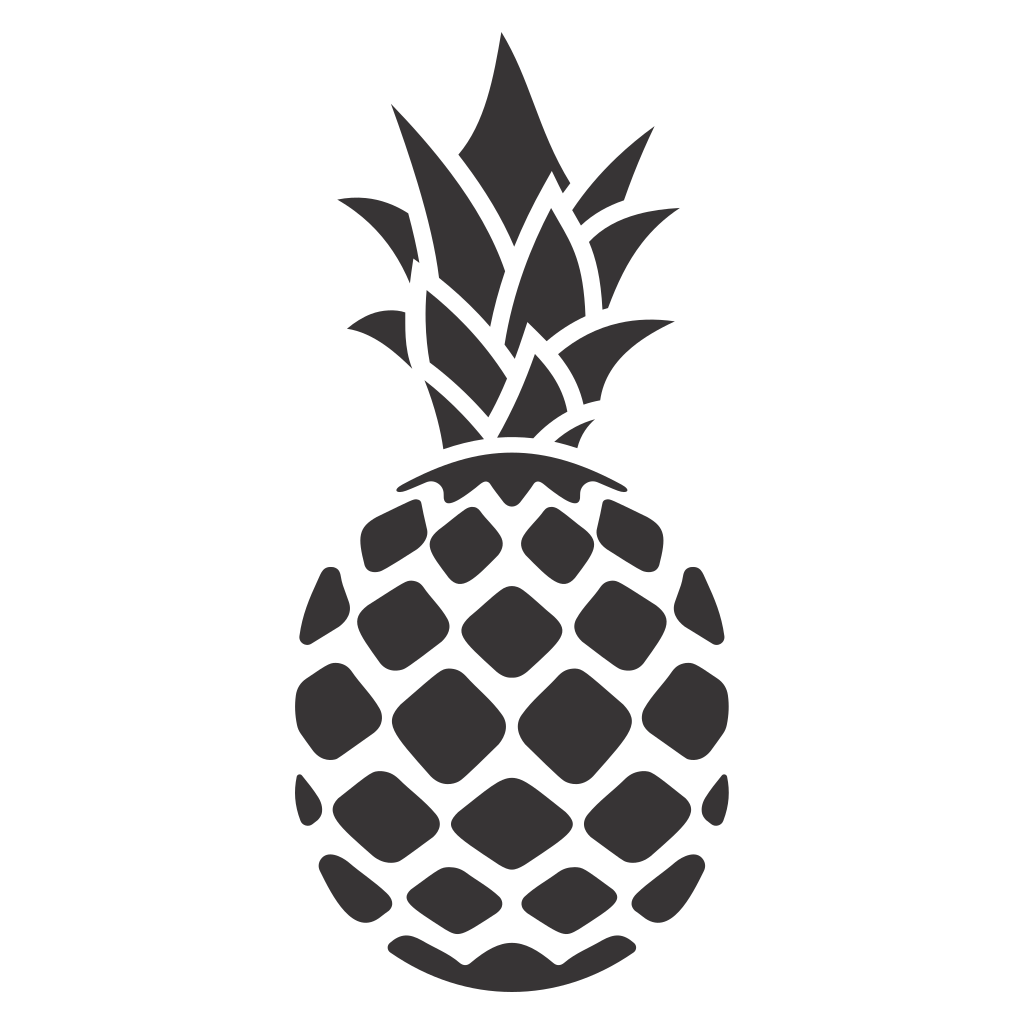 Creative pineapple design for cutting machines and crafts