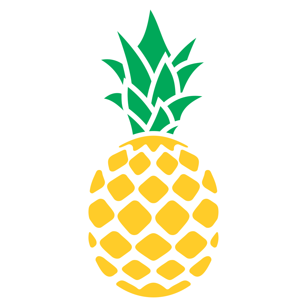 Bright and vibrant pineapple vector design for crafting projects