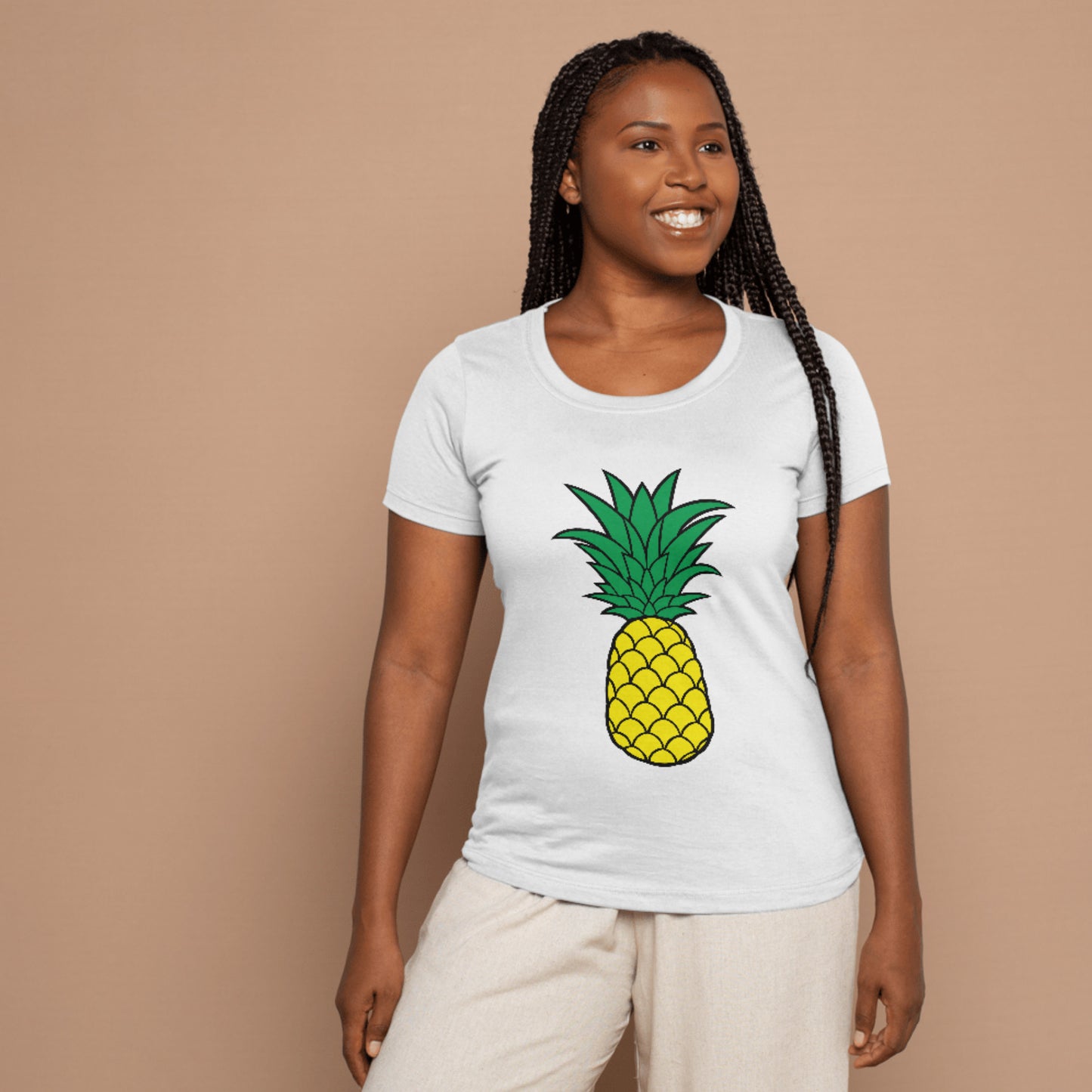 Vibrant pineapple vector design for creative projects