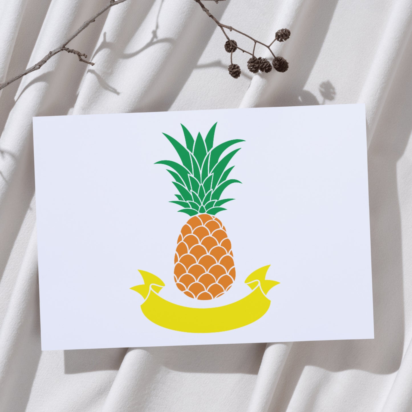 Unique pineapple monogram design for crafting enthusiasts