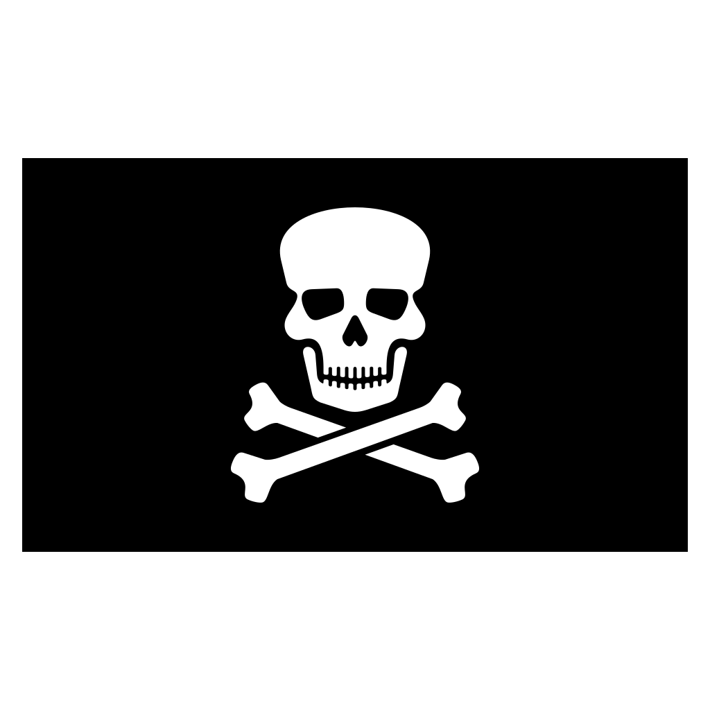 Raise your sails with this striking pirate flag design
