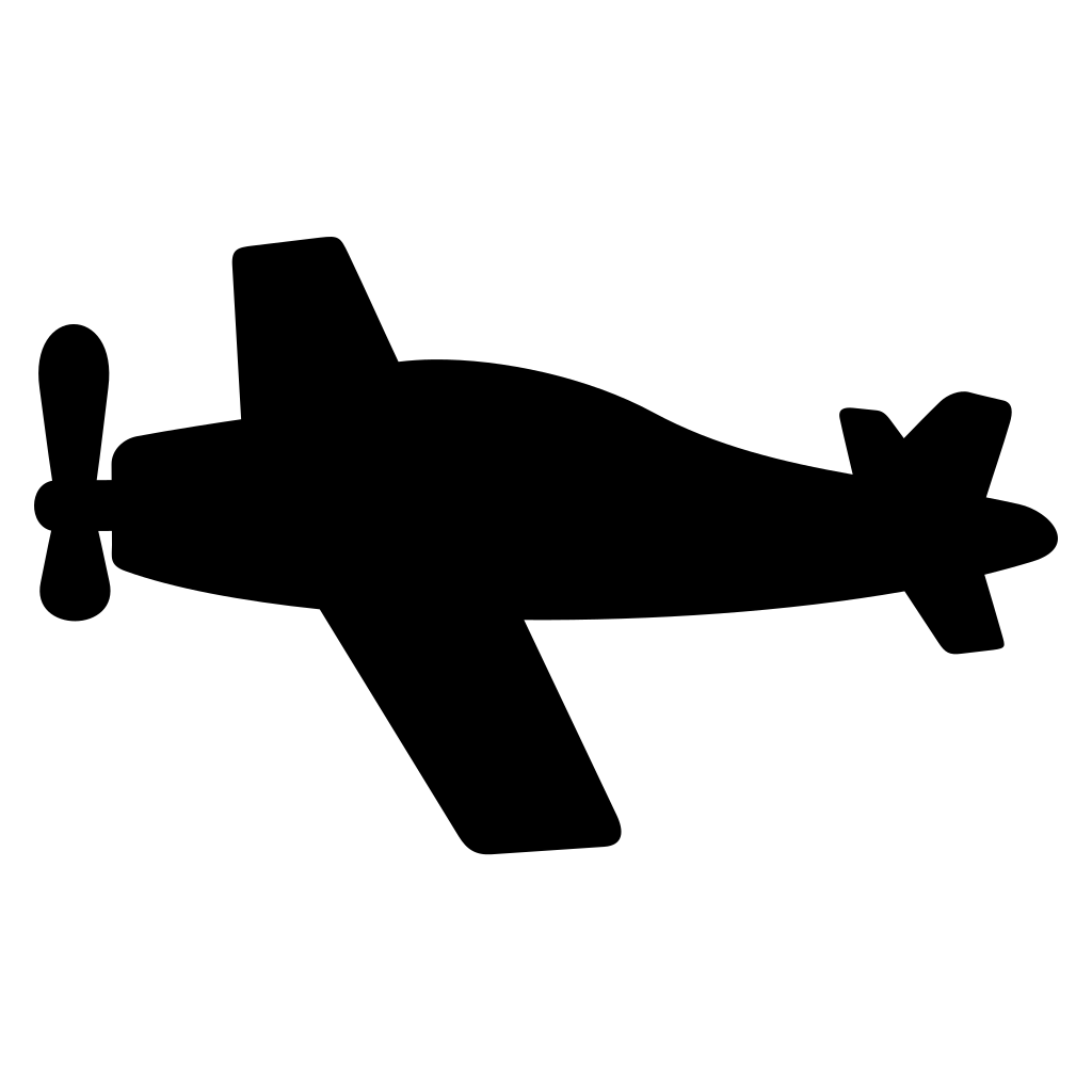 Unique silhouette of an airplane for crafting projects