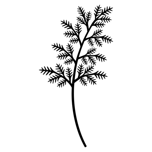 Elegant fern design for crafting with cutting machines