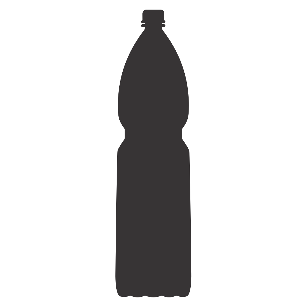 Vector design for cutting machine: water bottle shape