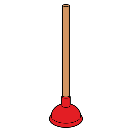 Creative plunger vector design for crafting projects