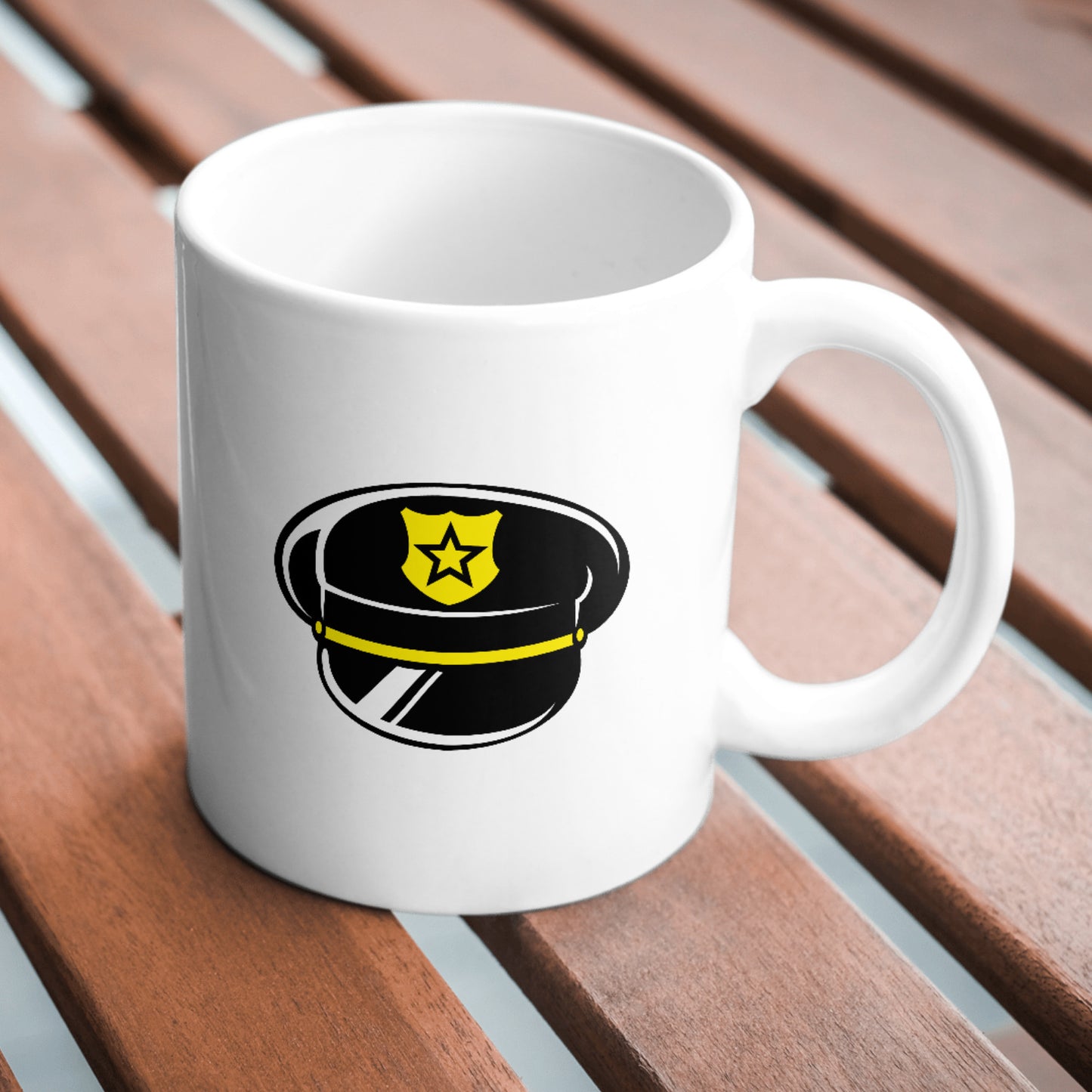 Creative police cap vector design for cutting machines