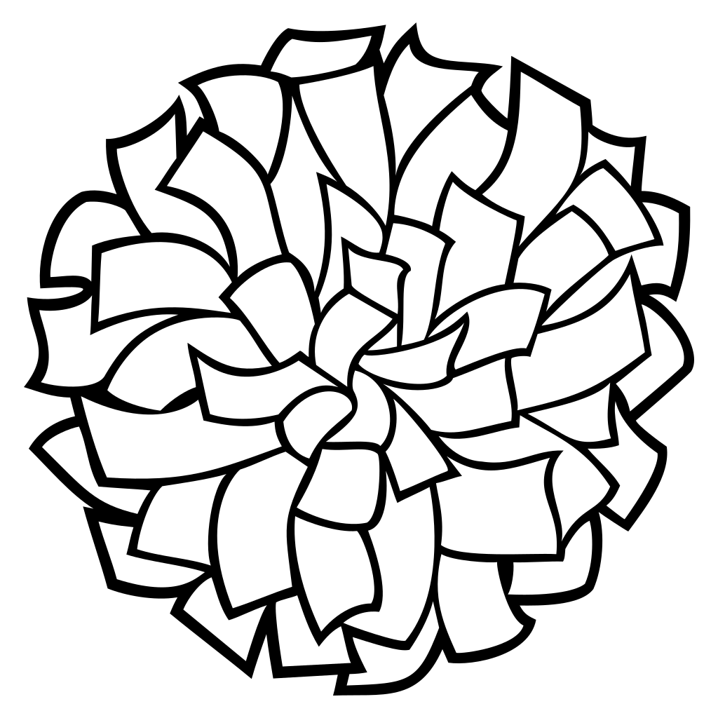 Creative pom pom design for cutting machines and crafts