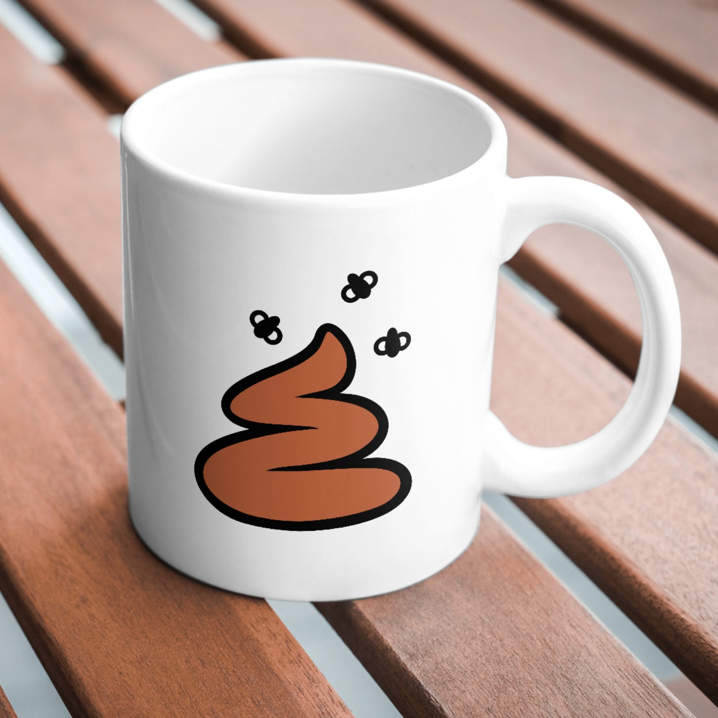 Fun and playful black and white poo vector design for crafts