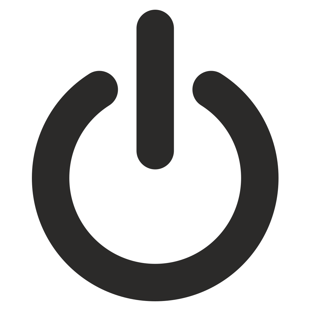 Stylish power button vector design for creative projects