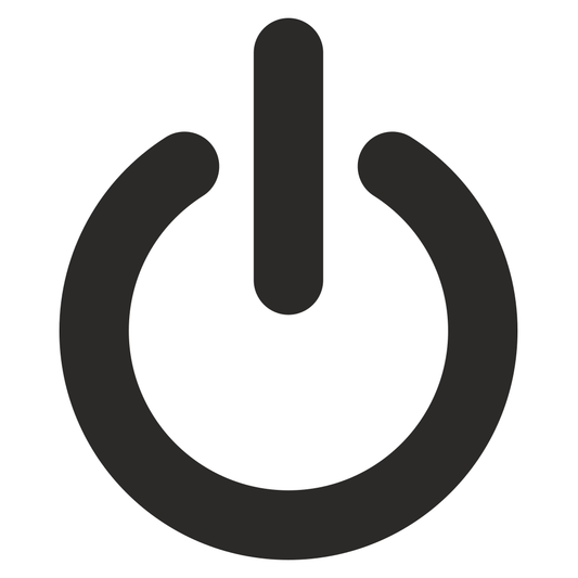 Stylish power button vector design for creative projects
