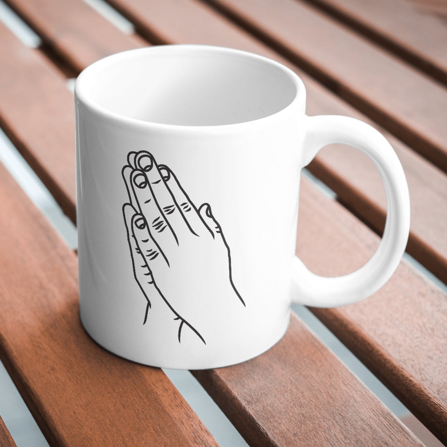 Praying hands vector design for cutting machines