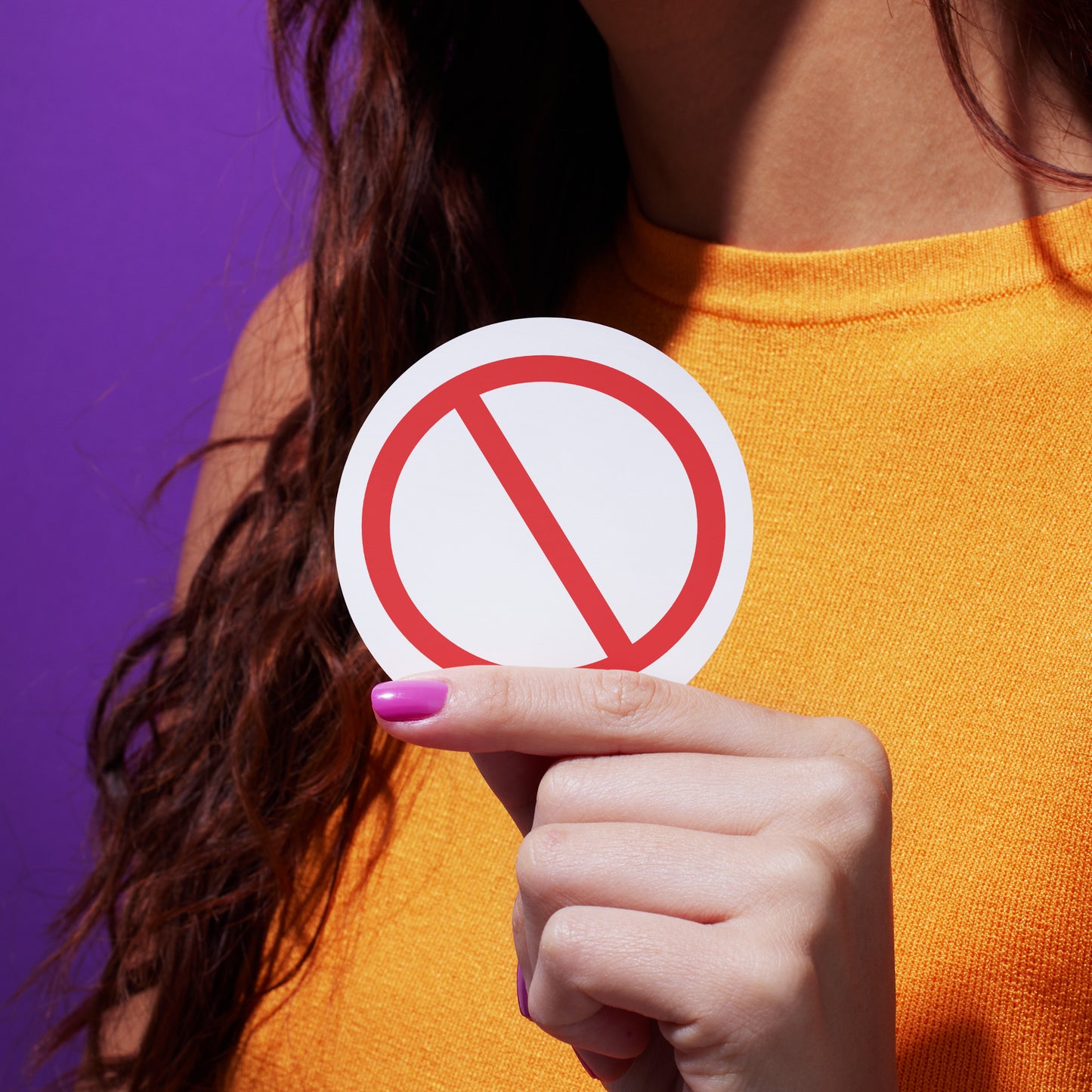 Vector design of a bold prohibition sign for crafting
