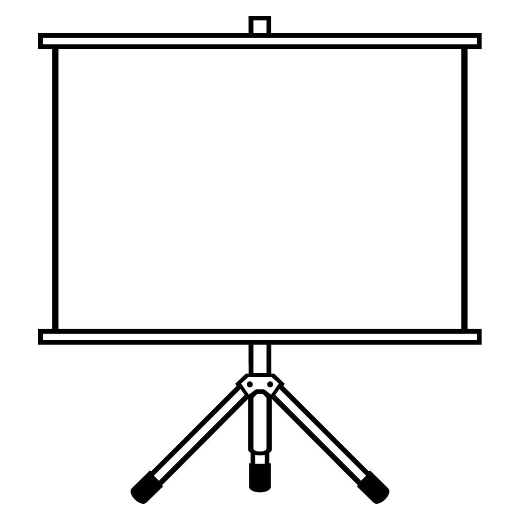 Black and white projector design for cutting machines