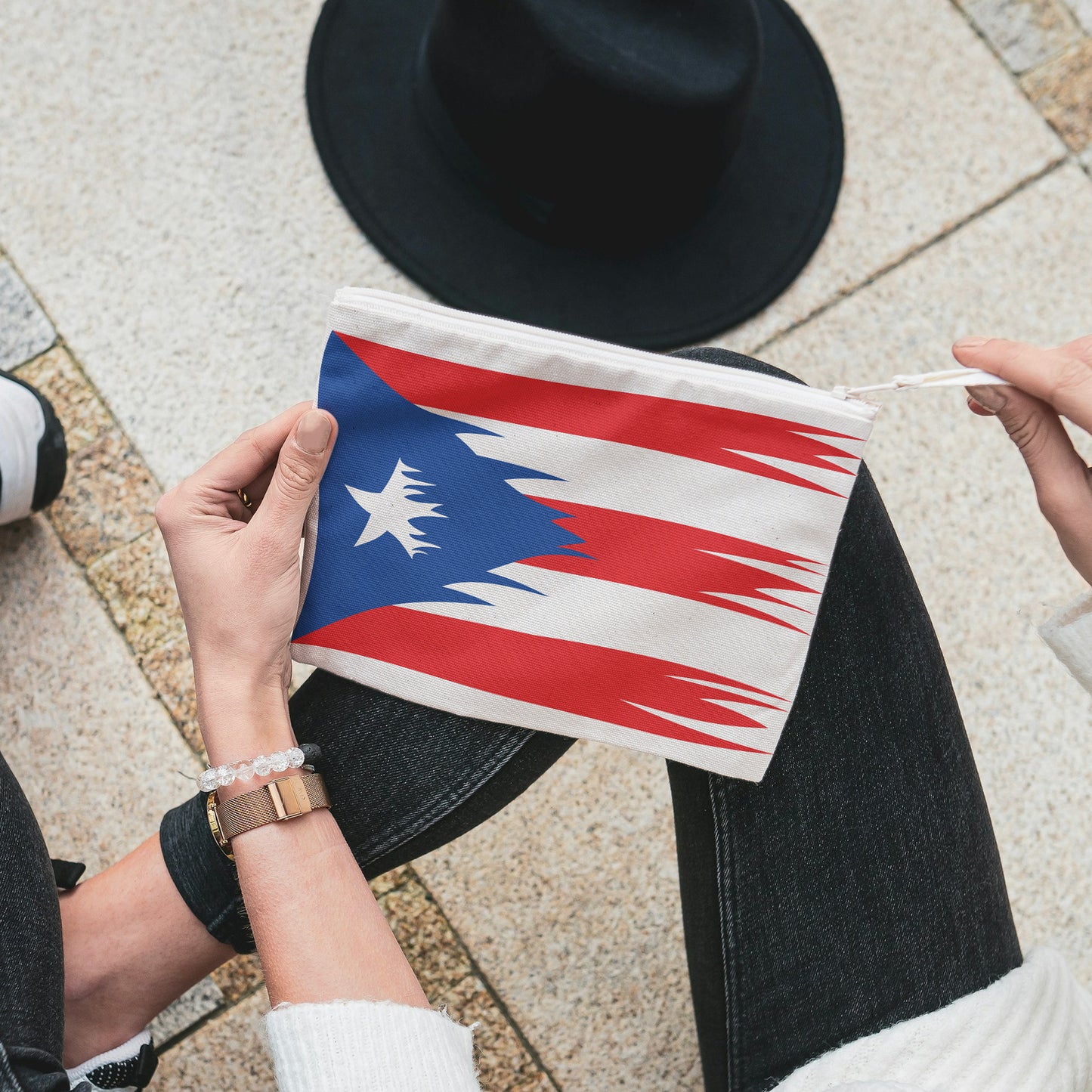 Puerto Rico flag design for cutting machine with a twist