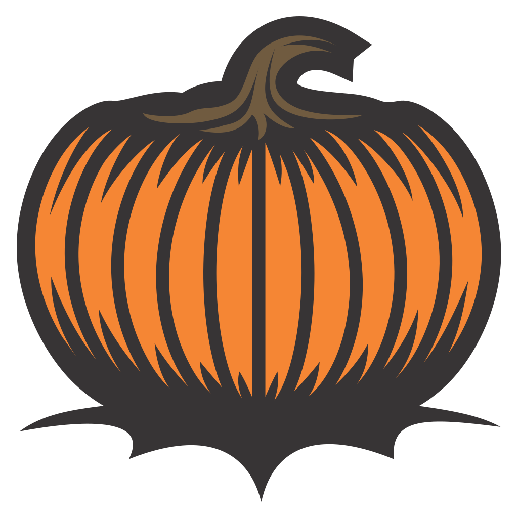 Creative pumpkin vector design perfect for cutting machines