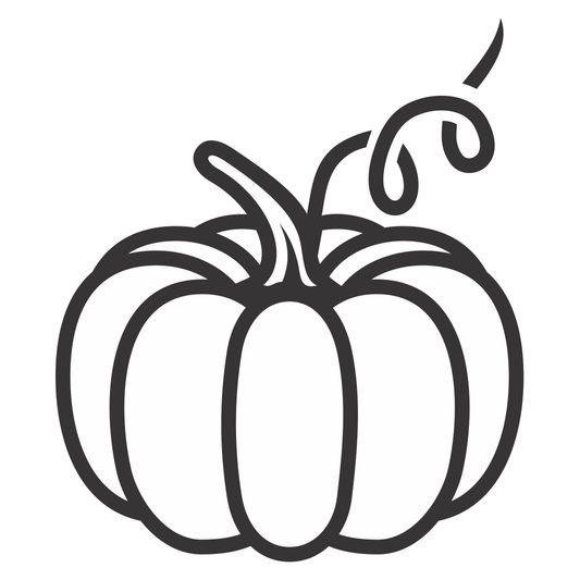 Black and white pumpkin vector design for cutting machines