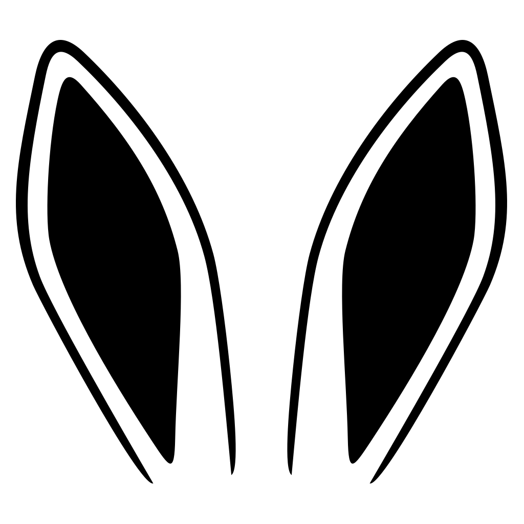 Craft unique creations with stylish rabbit ears vector designs