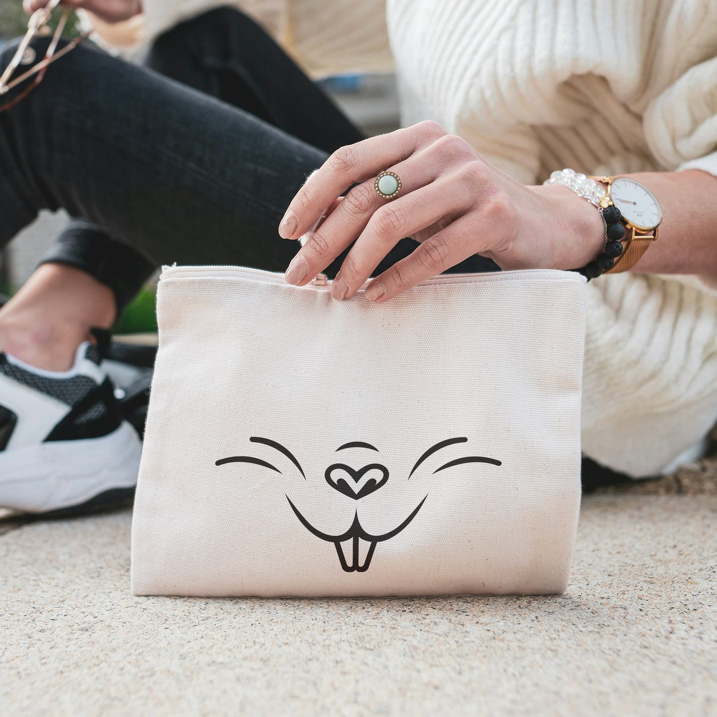 Delightful rabbit snout vector design for crafty projects