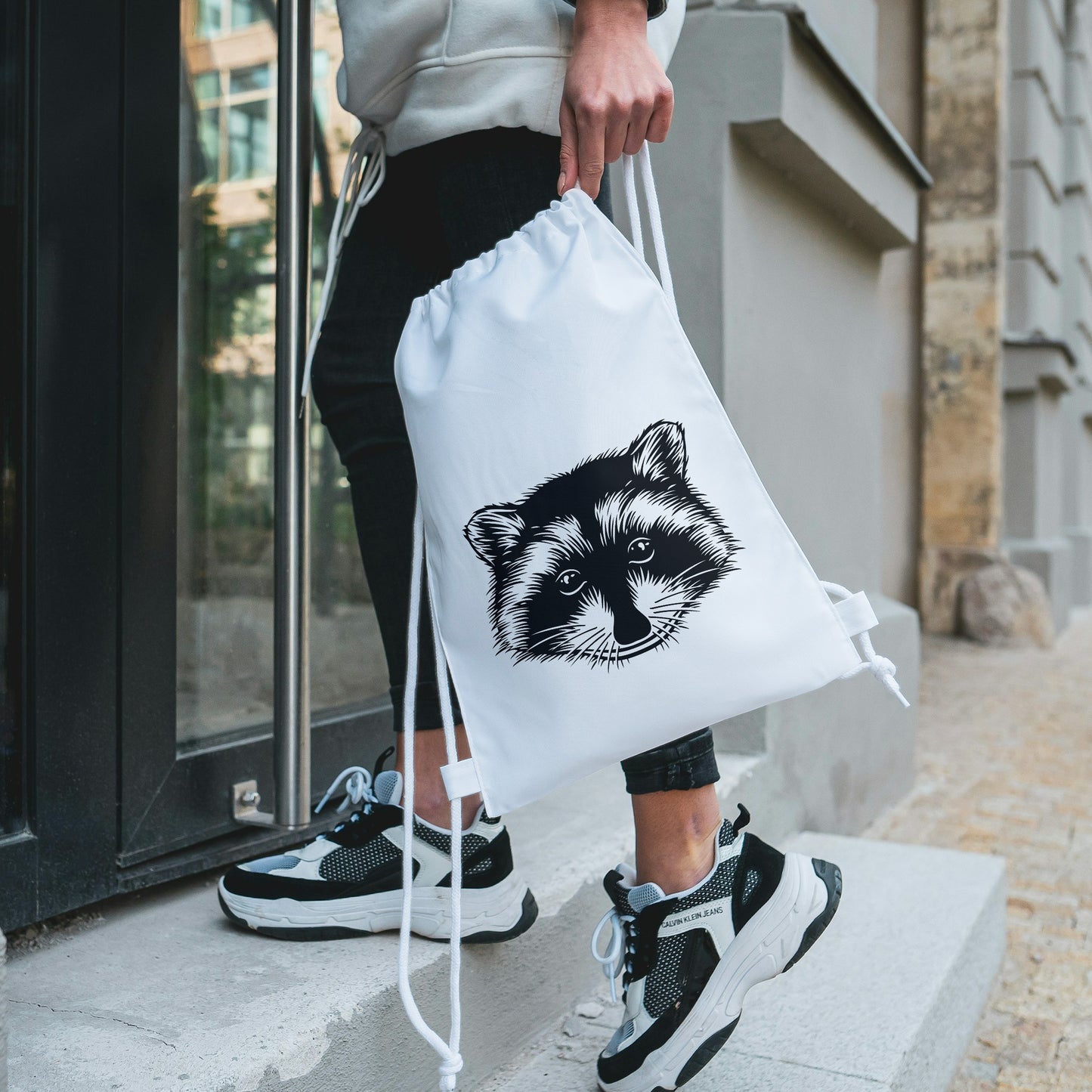 Creative raccoon head design for cutting machines